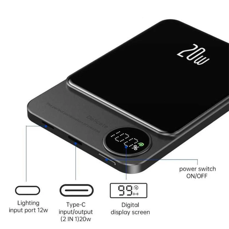 Batterie externe magnétique 5 000 mAh - photo 3