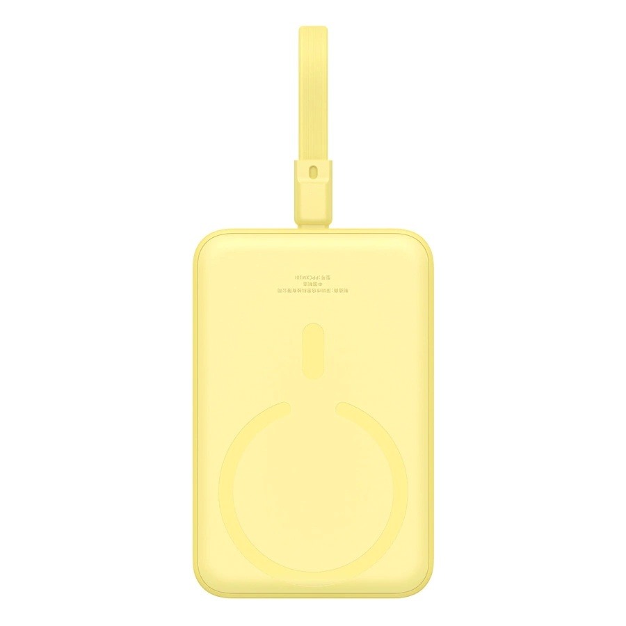 Baseus Magnetic Mini Batterie 10 000 mAh 20 W jaune - photo 3